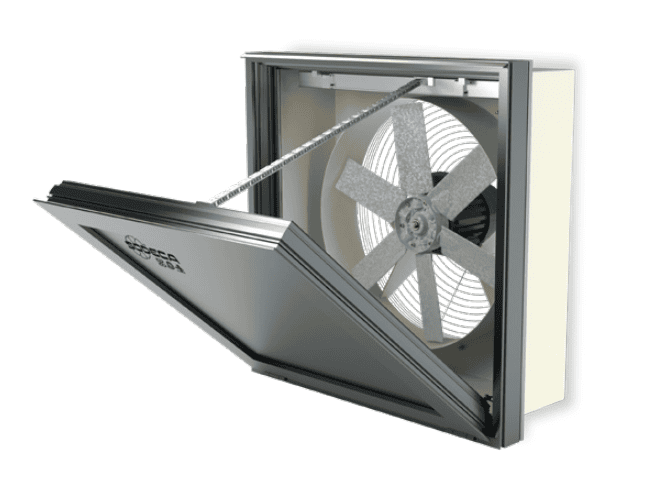 Ventilator Axial De Perete Cu Trapa Pentru Evacuare Wall Free T